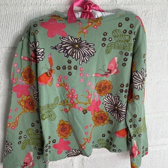 Oilily Butterfly Floral Cotton Long Sleeve Tee sz 4 yrs old - Picture 7 of 7